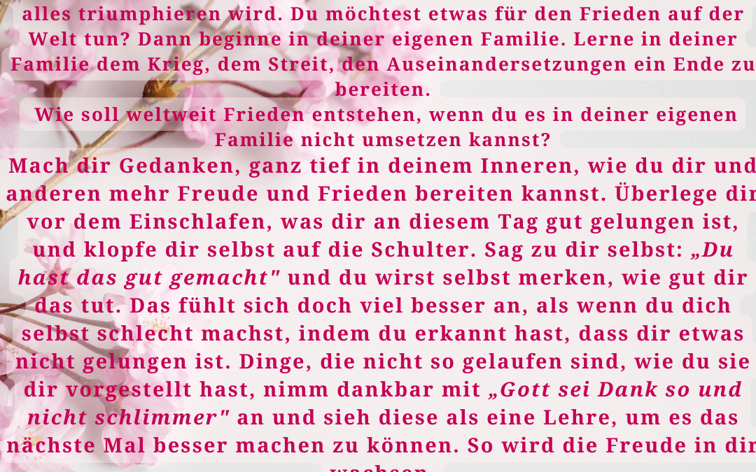 Fastenzeit-Kalender: 15. März