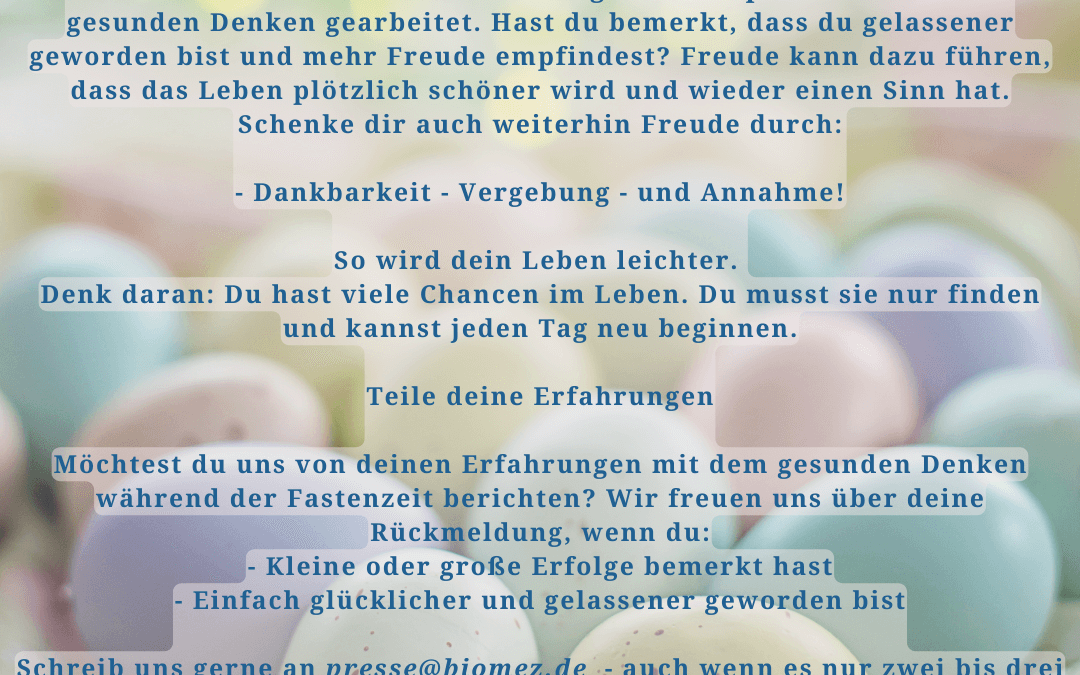 Fastenzeit-Kalender: 20. April
